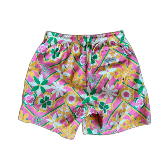 Kenny Flowers Multicolor Floral Swim Shorts Trunks Mens Size Small - Picture 5 of 7